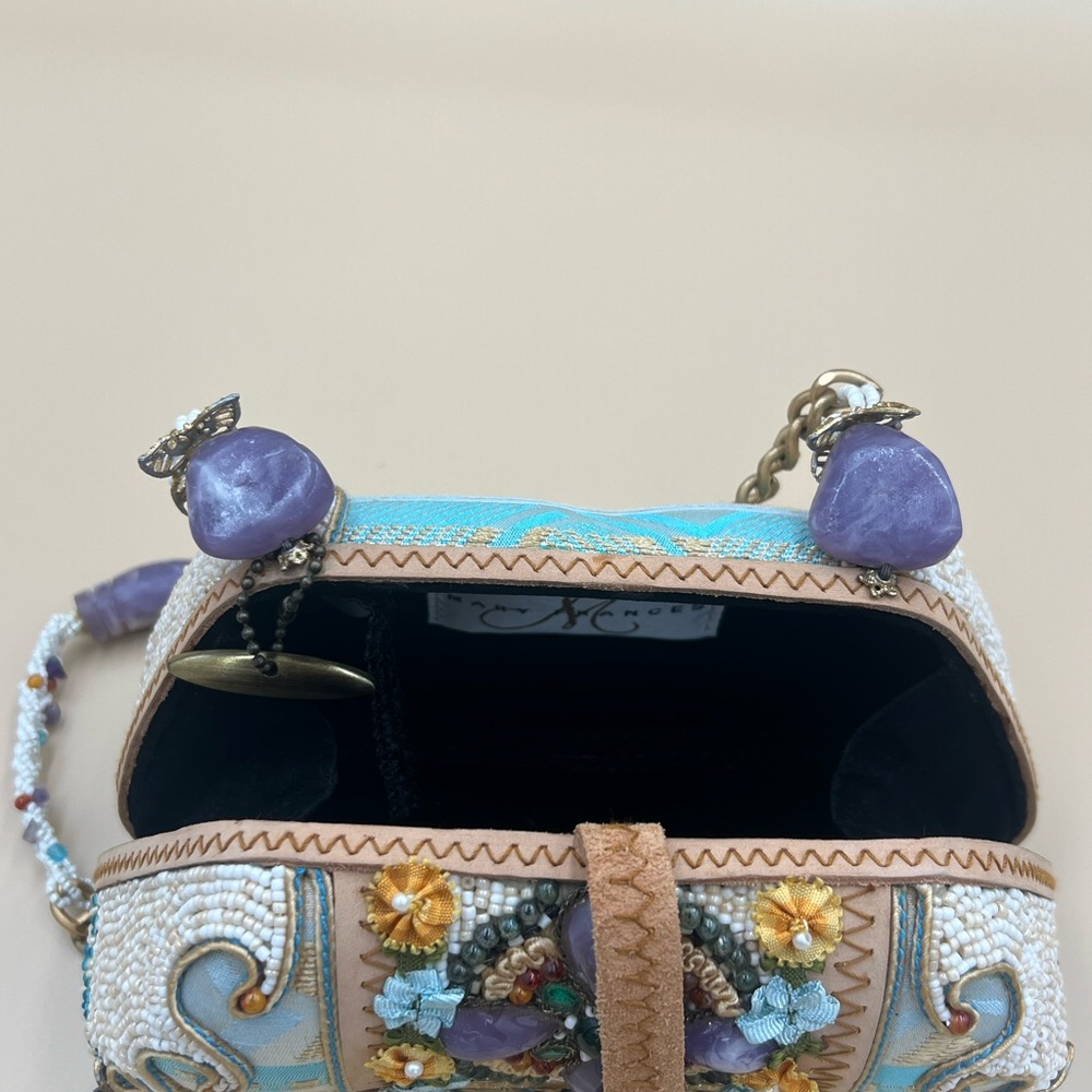 Rare‎ Mary Frances Multicolor Embellished Clutch - Picture 7 of 8